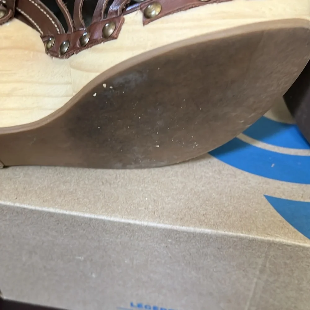 Bed Stu Cobbler Series Women’s Hurache Wedge in Brown Sz 7.5 to 8. Sz 38